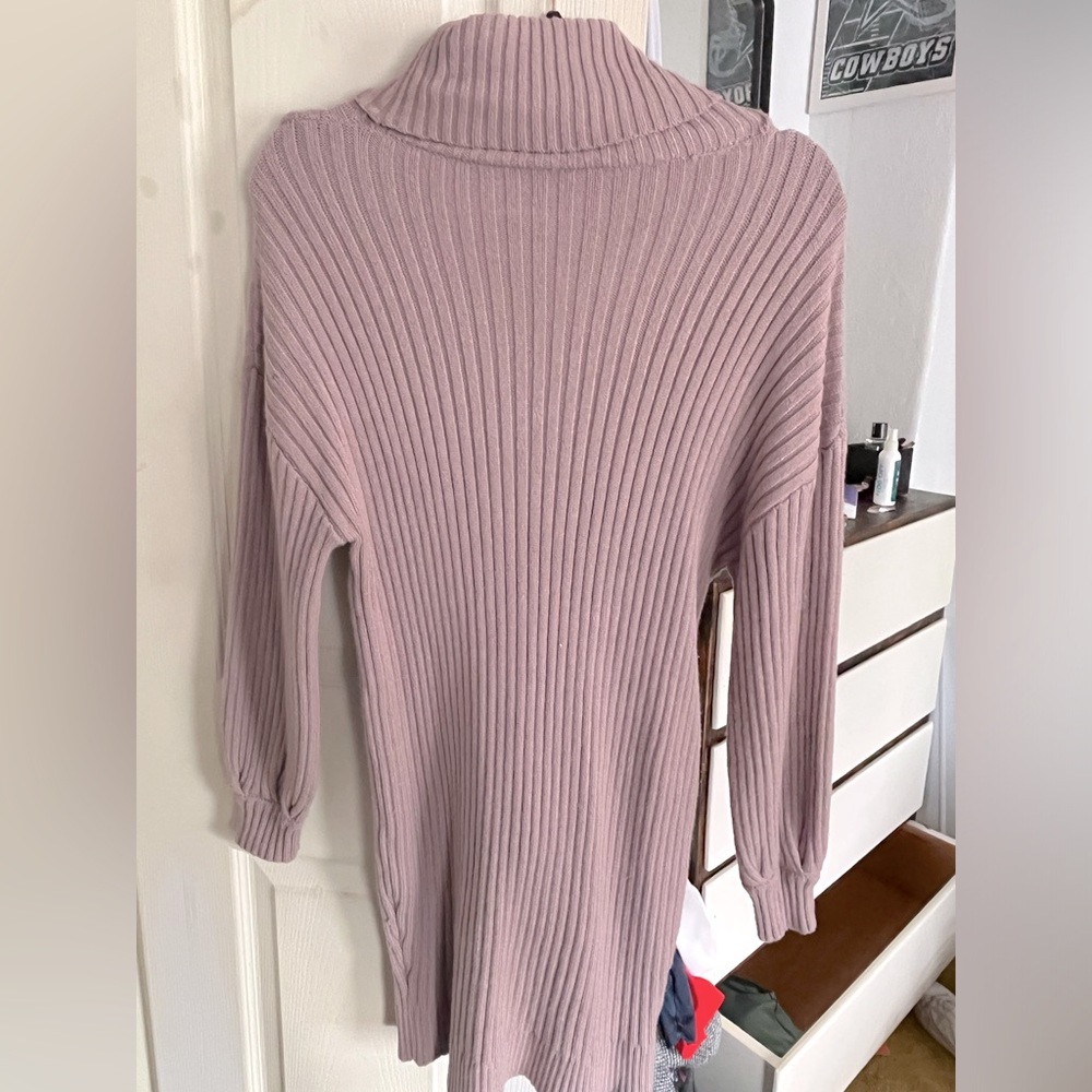 Sweater Dress, Mauve, Small, NEW (#01)